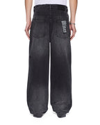 Mens Maxx Onyx Painted Relaxed Denim Jeans - Grey