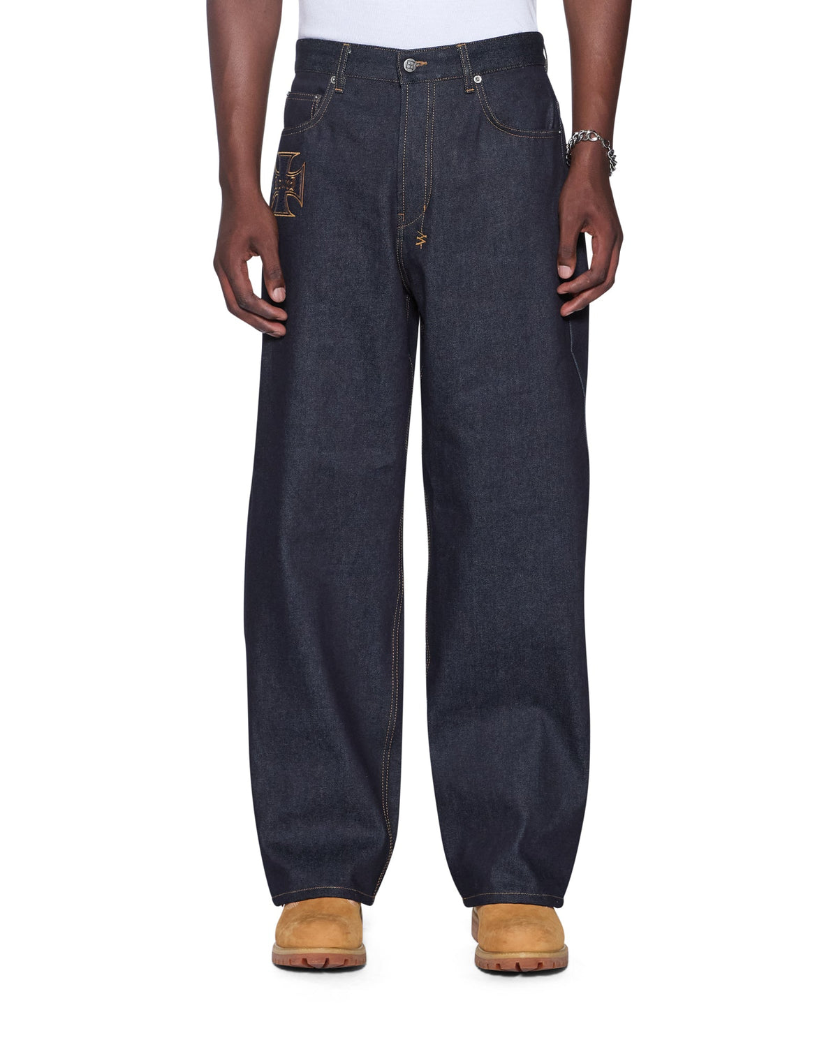 Mens Maxx Raw Idols Baggy Denim Jeans - Denim