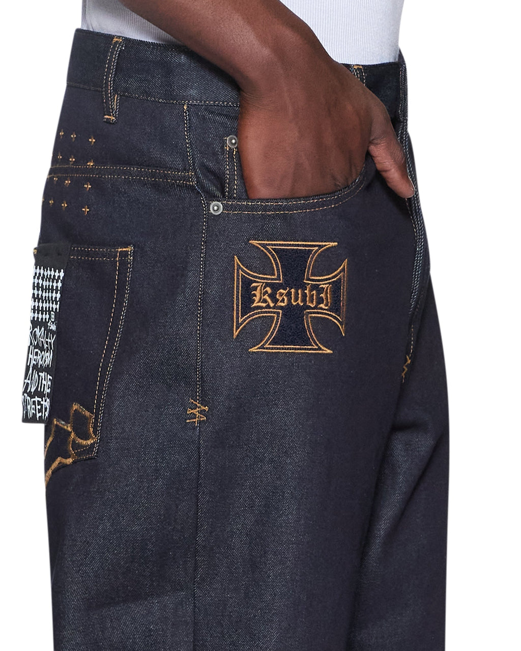 Mens Maxx Raw Idols Baggy Denim Jeans - Denim