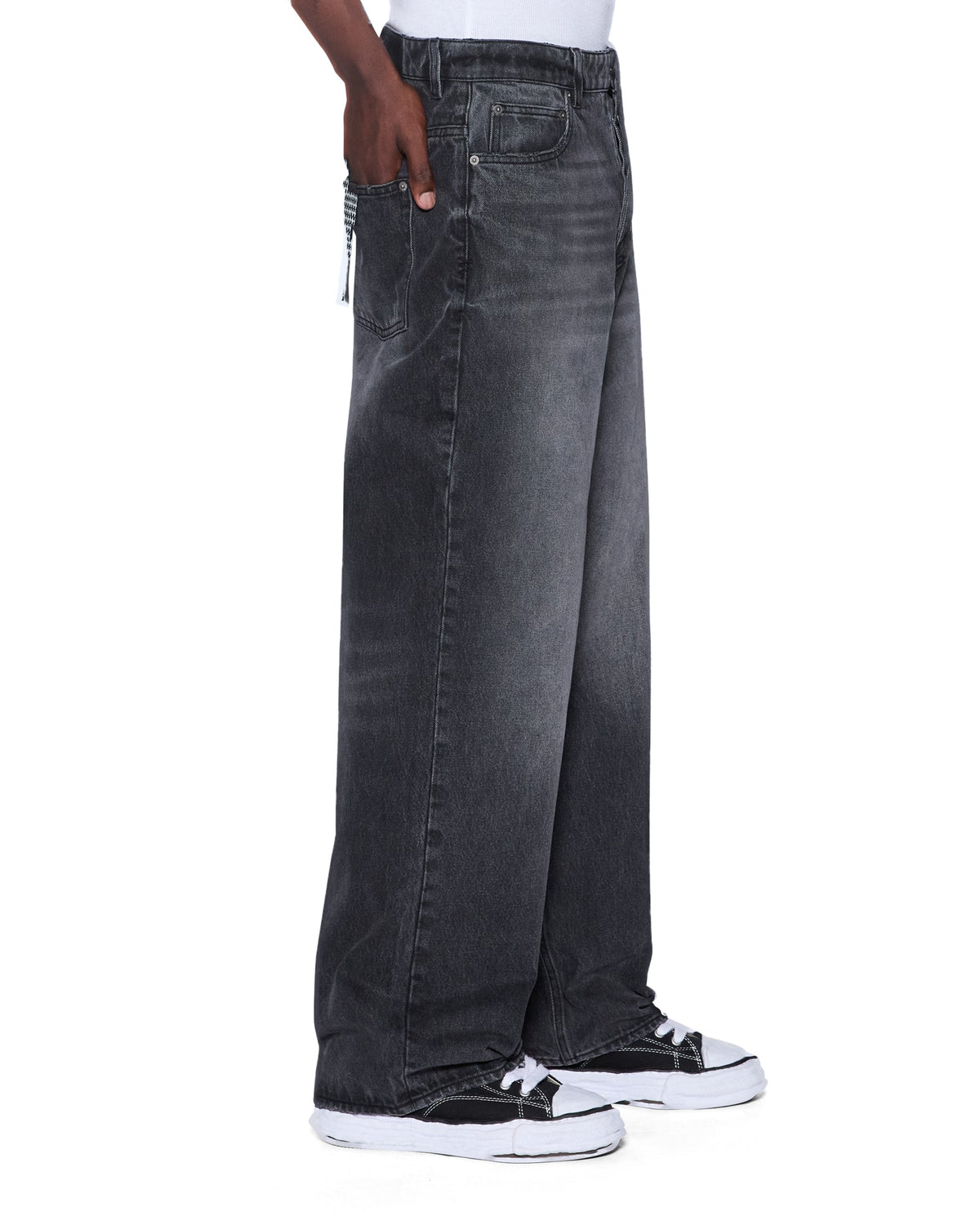 Mens Maxx Villian Grey Baggy Denim Jeans - Grey