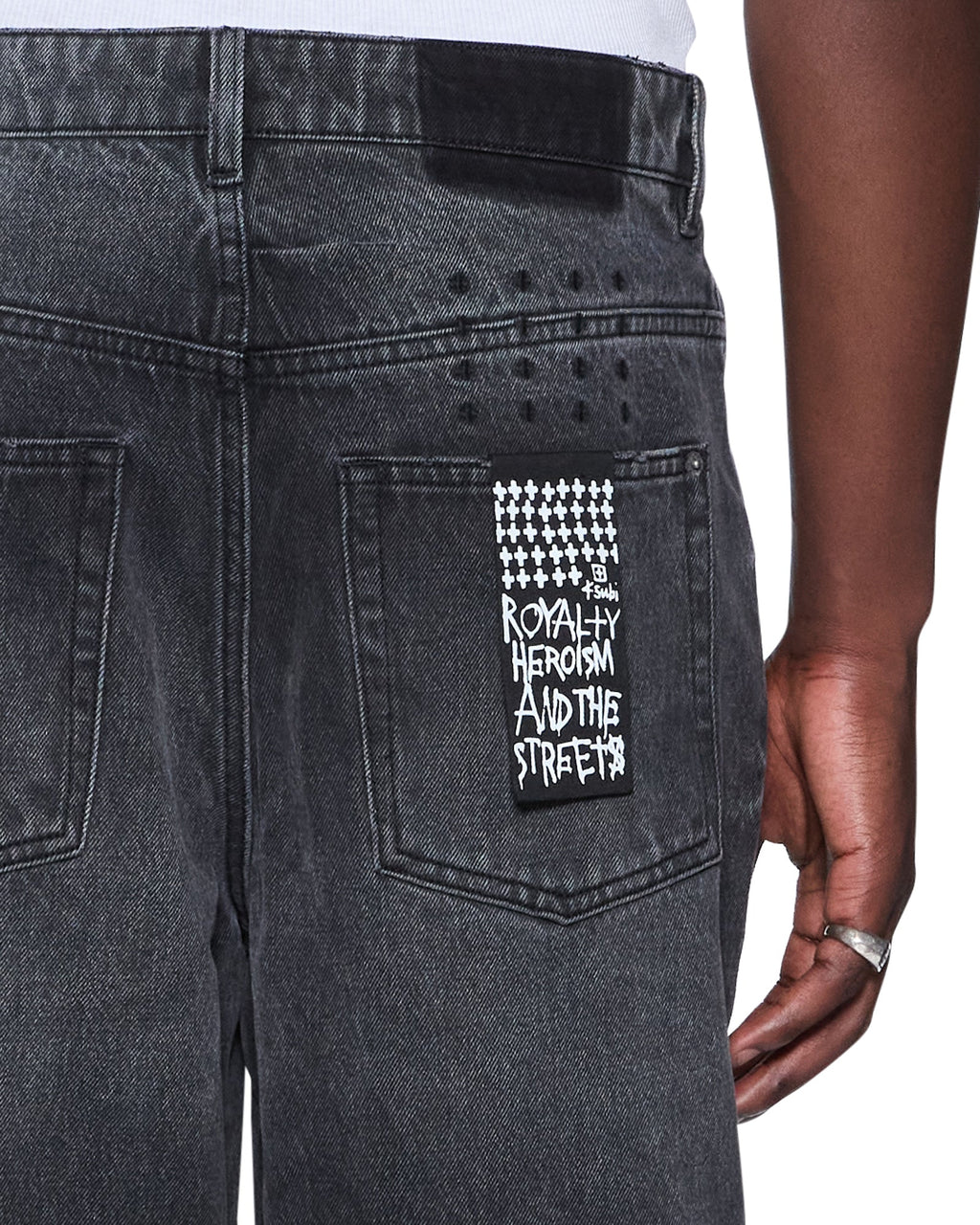 Mens Maxx Villian Grey Baggy Denim Jeans - Grey
