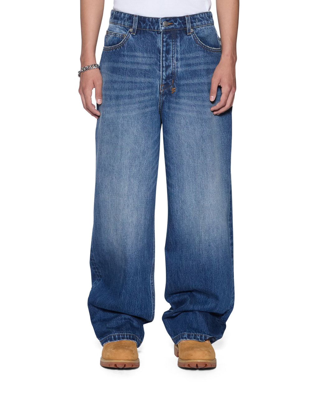 Mens Maxx Vintage Blue Baggy Denim Jeans - Denim