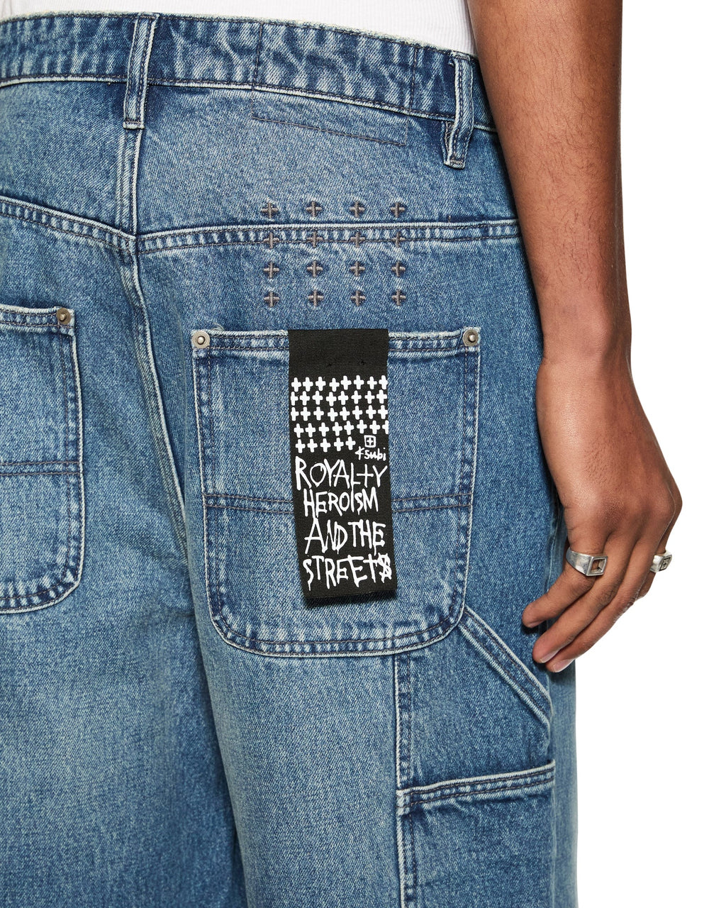 Mens Maxx Mids Baggy Denim Jeans - Denim
