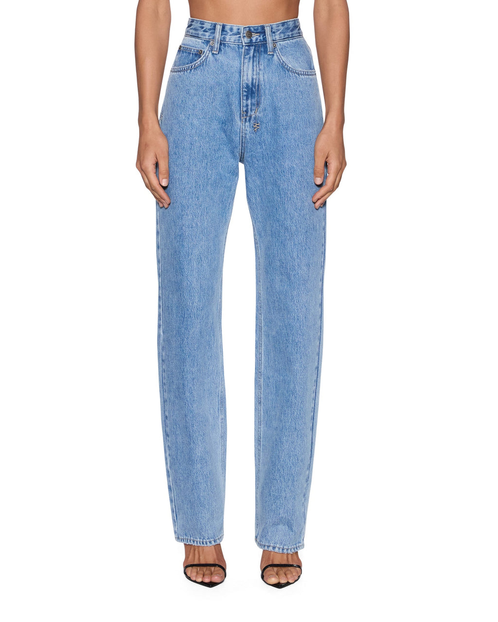 Womens Playback Authentik Straight Denim Jeans - Denim
