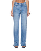Womens Playback Jean 2.0 Maverik Krystal Straight Denim Jeans - Denim