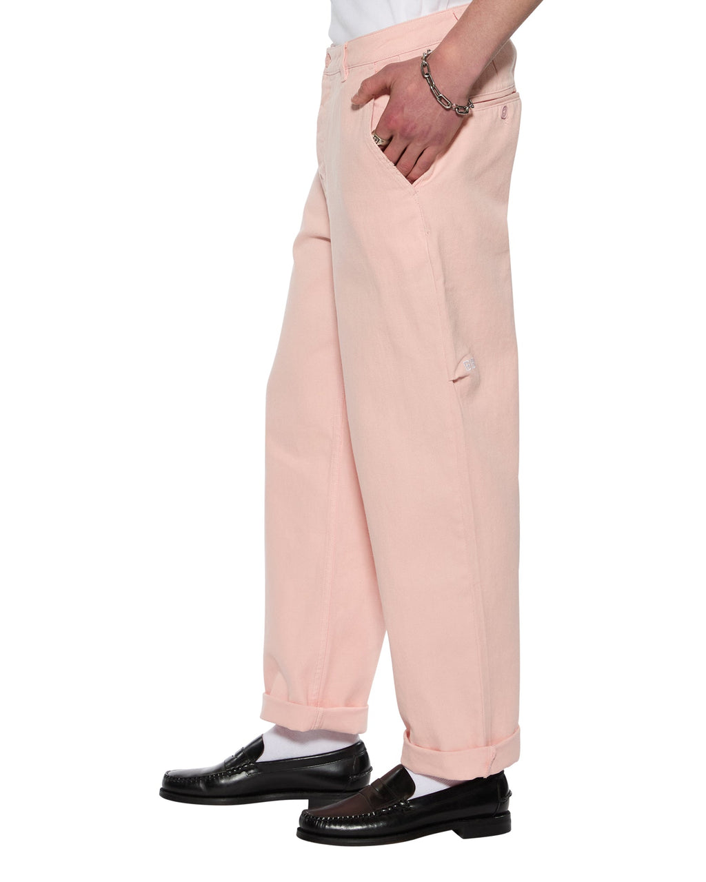 Mens Rival Chino Trouser Floss Straight Pants - Pink