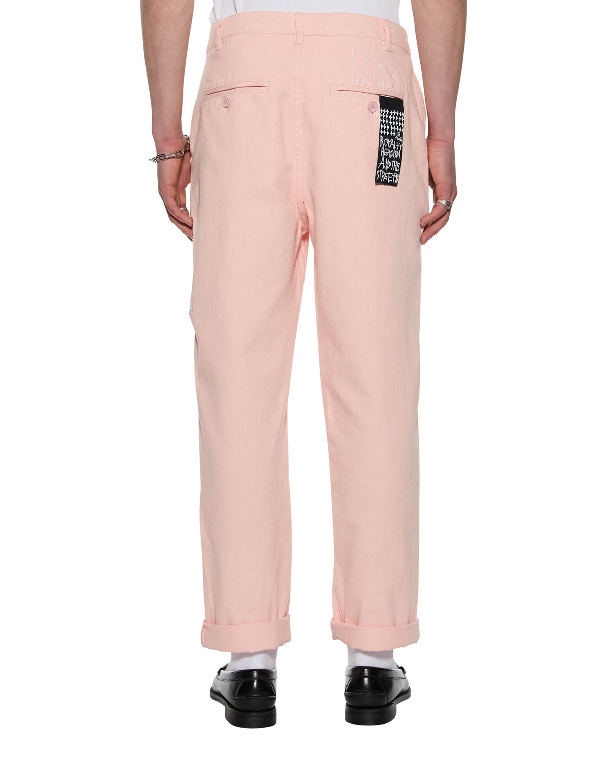 Mens Rival Chino Trouser Floss Straight Pants - Pink