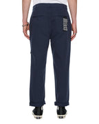 Mens Rival Chino Trouser Navy Straight Pants - Navy