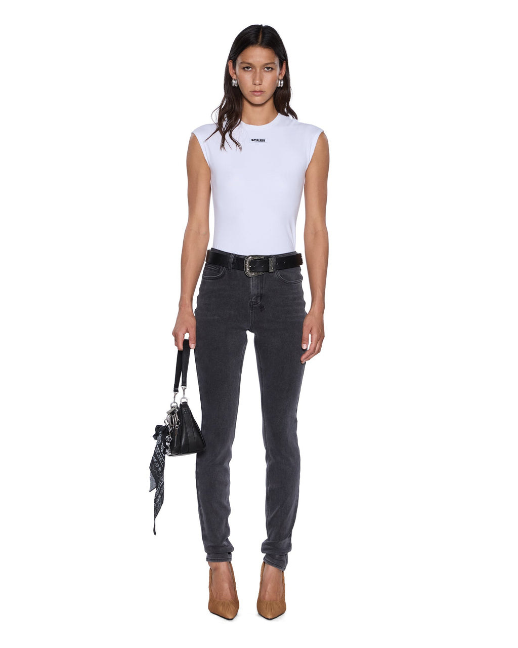 Womens Spray On Xtra Sott Nightshade Skinny Denim Jeans - Black