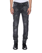 Mens Van Winkle Blakk Metal Idols Skinny Denim Jeans - Grey
