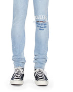 Mens Van Winkle Duke Blue Skinny Denim Jeans - Denim