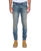 Mens Van Winkle Re-up Blue Skinny Denim Jeans - Denim