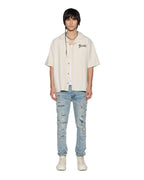Mens Van Winkle Scatter Blue Skinny Denim Jeans - Denim