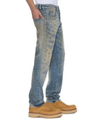 Mens Chitch Brooklyn Repair Slim Denim Jeans - Denim