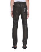 Mens Chitch Grease Slim Denim Jeans - Black