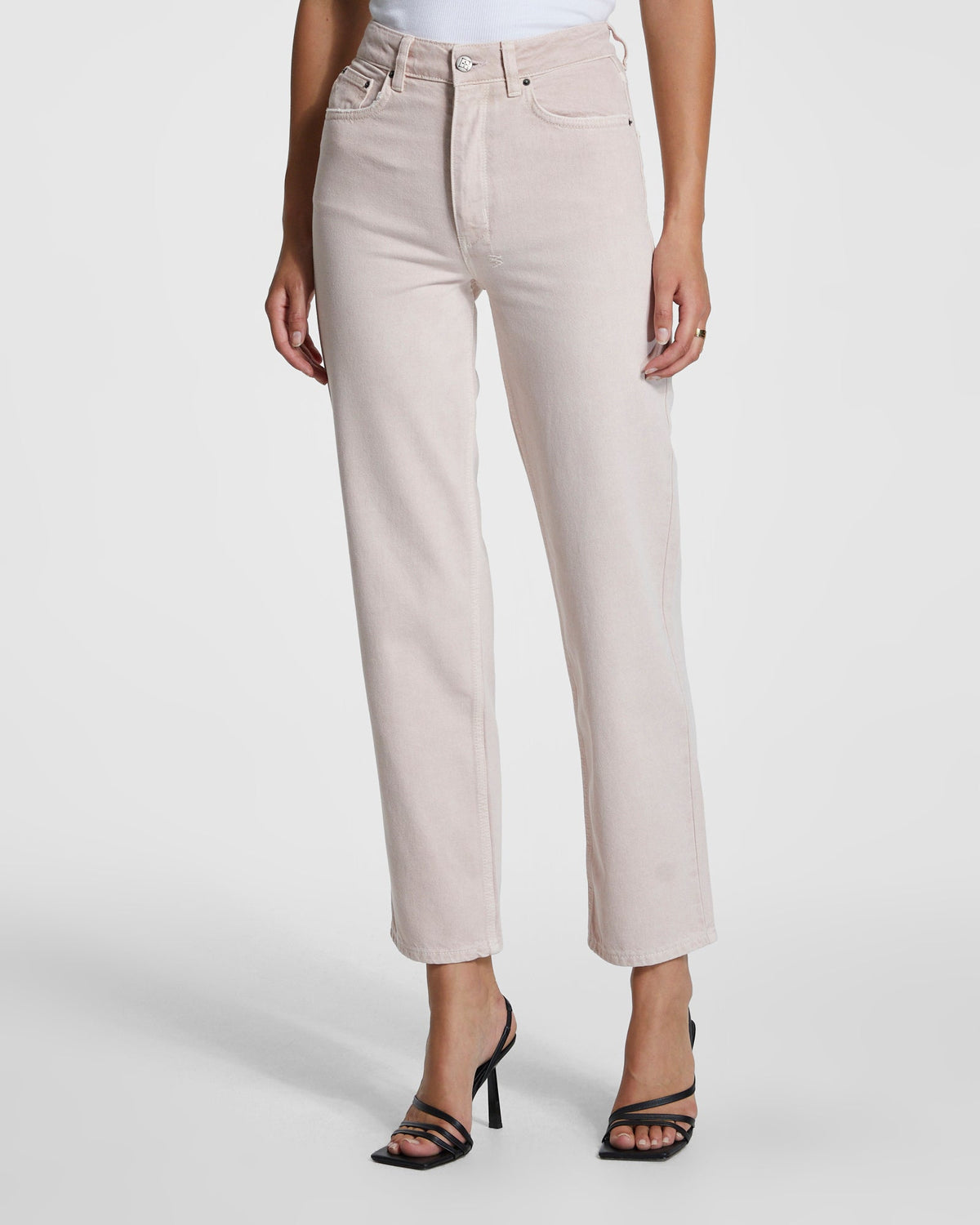 Womens Brooklyn Jean Blush Straight Denim Jeans - Pink