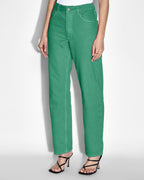 Womens Brooklyn Jade Straight Denim Jeans - Green