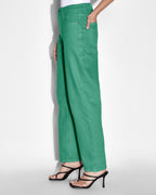Womens Brooklyn Jade Straight Denim Jeans - Green