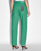 Womens Brooklyn Jade Straight Denim Jeans - Green