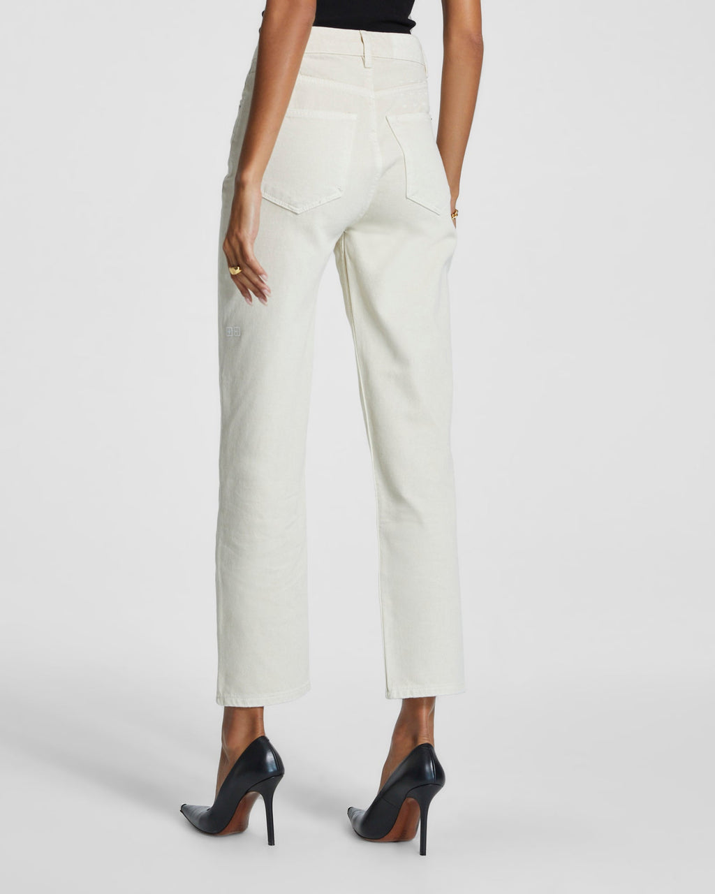 Womens Brooklyn Jean Mallow Straight Denim Jeans - Beige