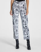 Womens Brooklyn Jean Pure Love B&w Straight Denim Jeans - Multi Colour