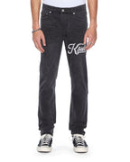Mens Chitch Powder Grey Outfield Slim Denim Jeans - Grey
