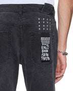 Mens Chitch Powder Grey Outfield Slim Denim Jeans - Grey