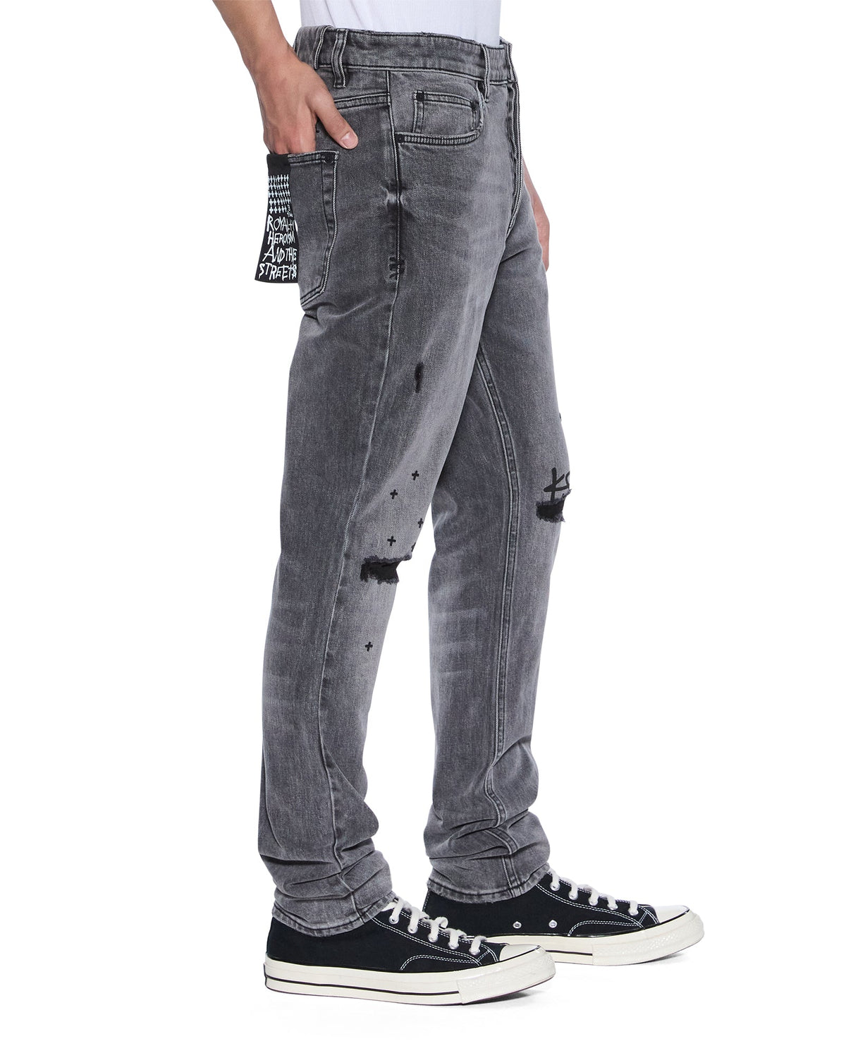 Mens Chitch Sinners 1999 Slim Denim Jeans - Black