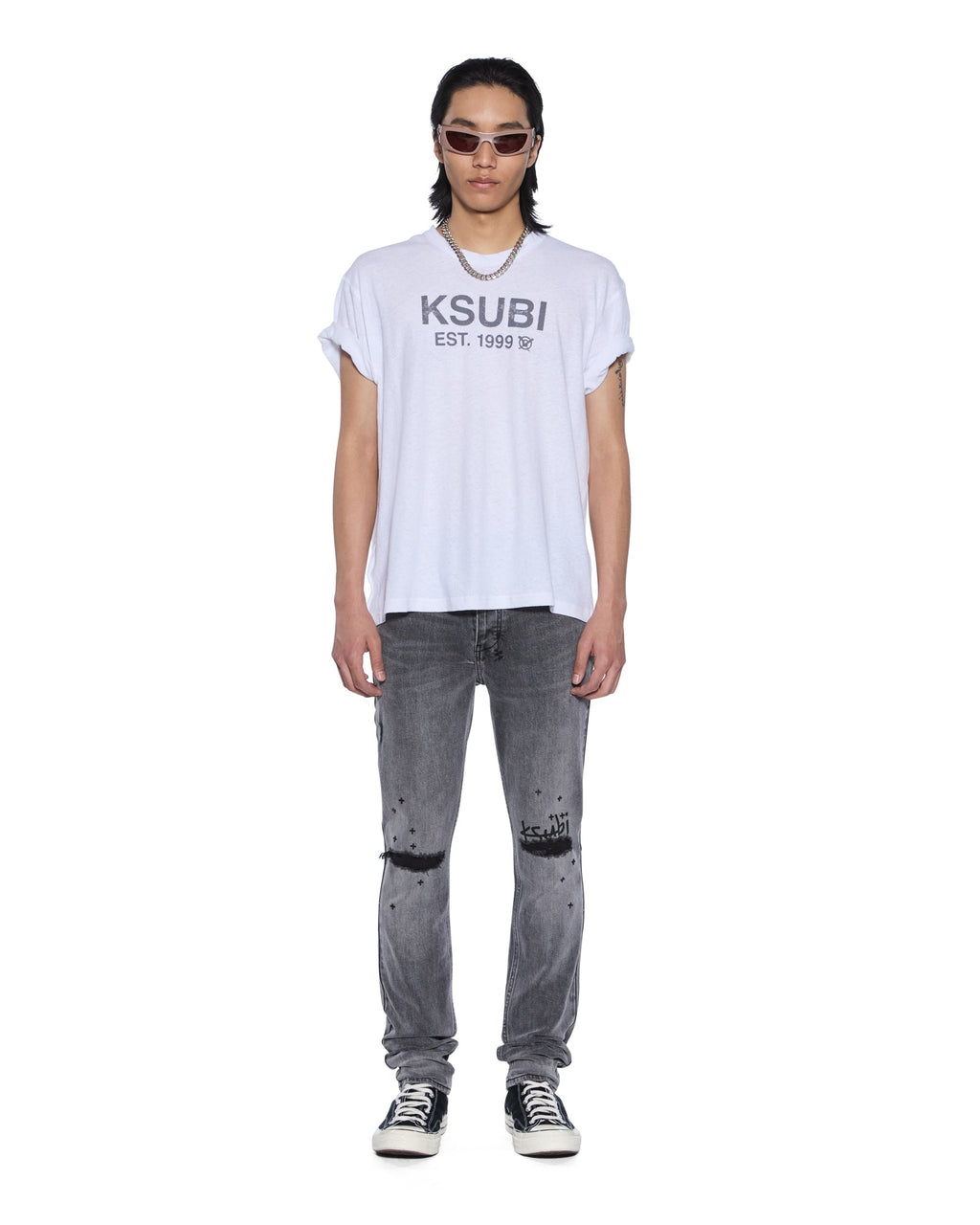 Mens Chitch Sinners 1999 Slim Denim Jeans - Black