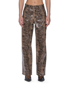 Womens Empire Pant Snakebite Straight Pants - Multi Colour