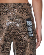 Womens Empire Pant Snakebite Straight Pants - Multi Colour