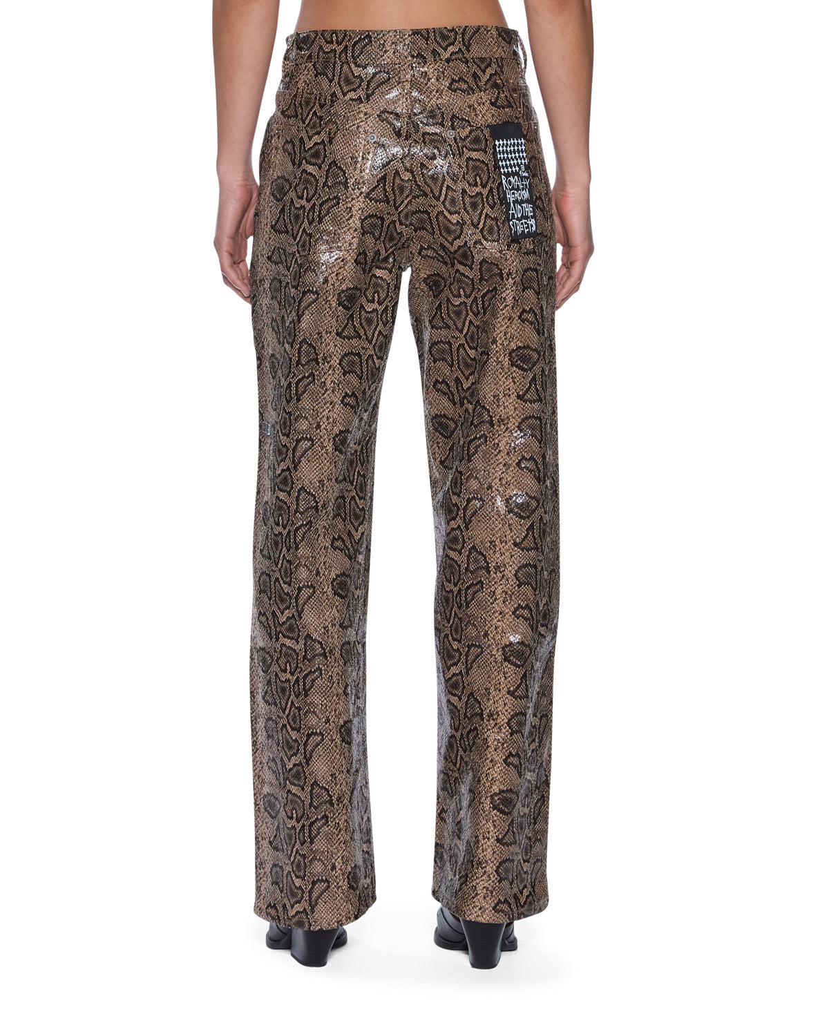 Womens Empire Pant Snakebite Straight Pants - Multi Colour