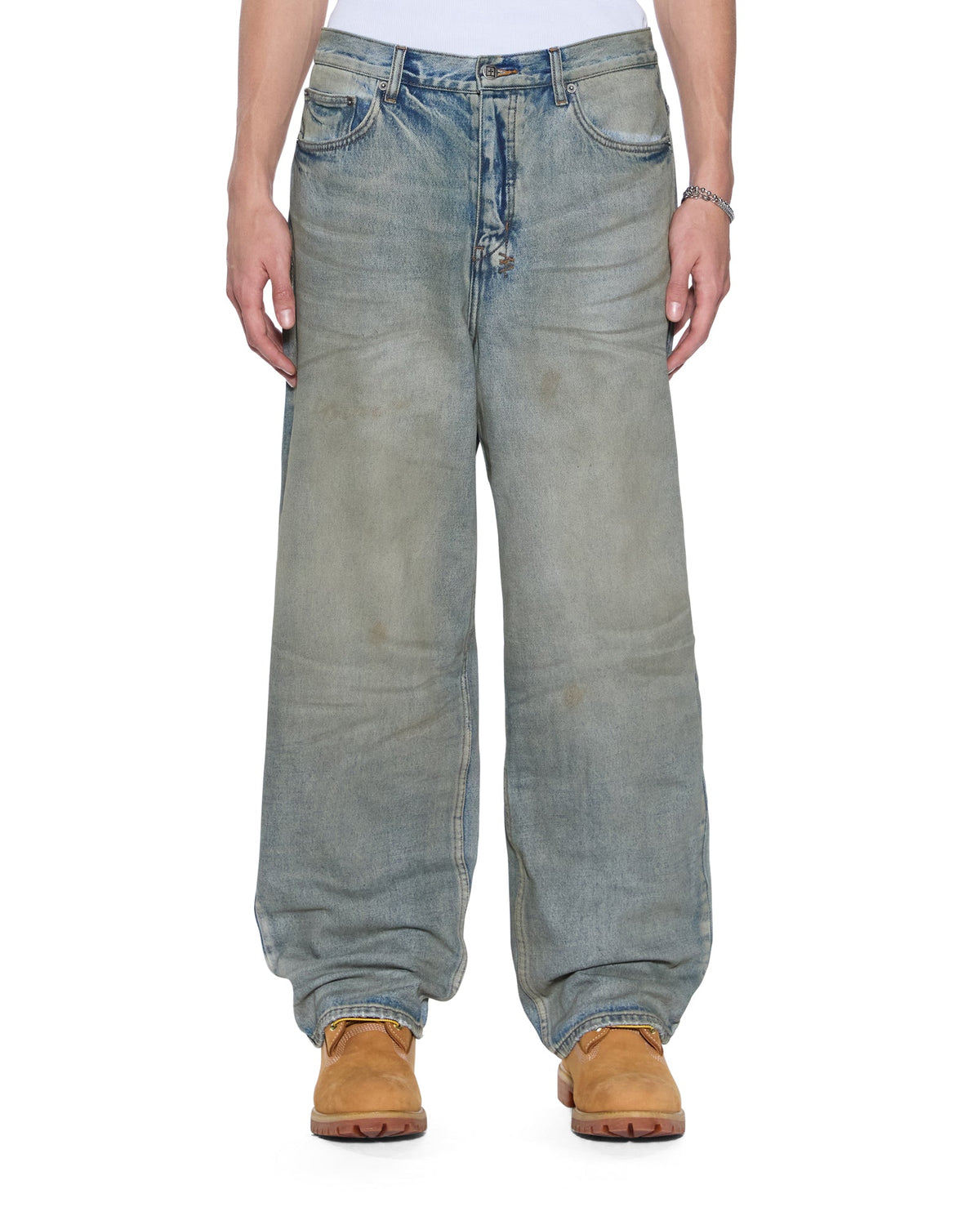 Mens Maxx Mechanik Baggy Denim Jeans - Denim