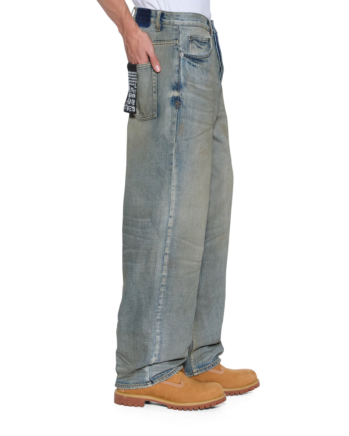 Mens Maxx Mechanik Baggy Denim Jeans - Denim