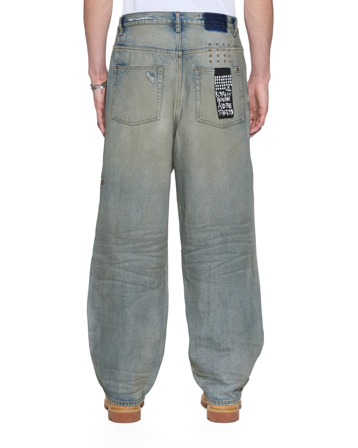 Mens Maxx Mechanik Baggy Denim Jeans - Denim