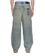 Mens Maxx Mechanik Baggy Denim Jeans - Denim