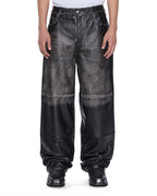 Mens Blackjack Maxx Pant Aged Black Relaxed Denim Jeans - Black