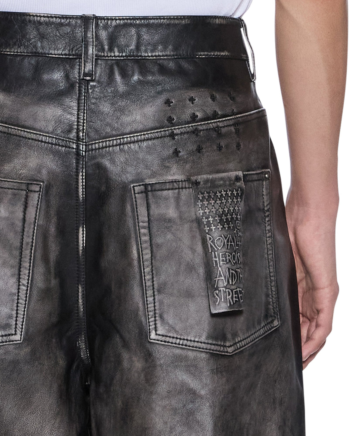 Mens Blackjack Maxx Pant Aged Black Relaxed Denim Jeans - Black