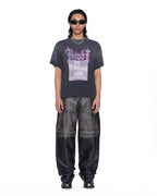 Mens Blackjack Maxx Pant Aged Black Relaxed Denim Jeans - Black