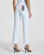 Womens New Wave Jean Blanc Slim Denim Jeans - White