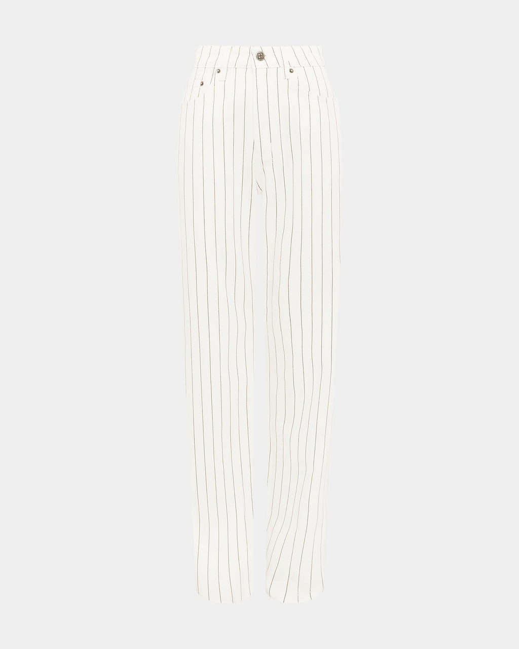 Womens Playback Prophetik Splits Straight Denim Jeans - White