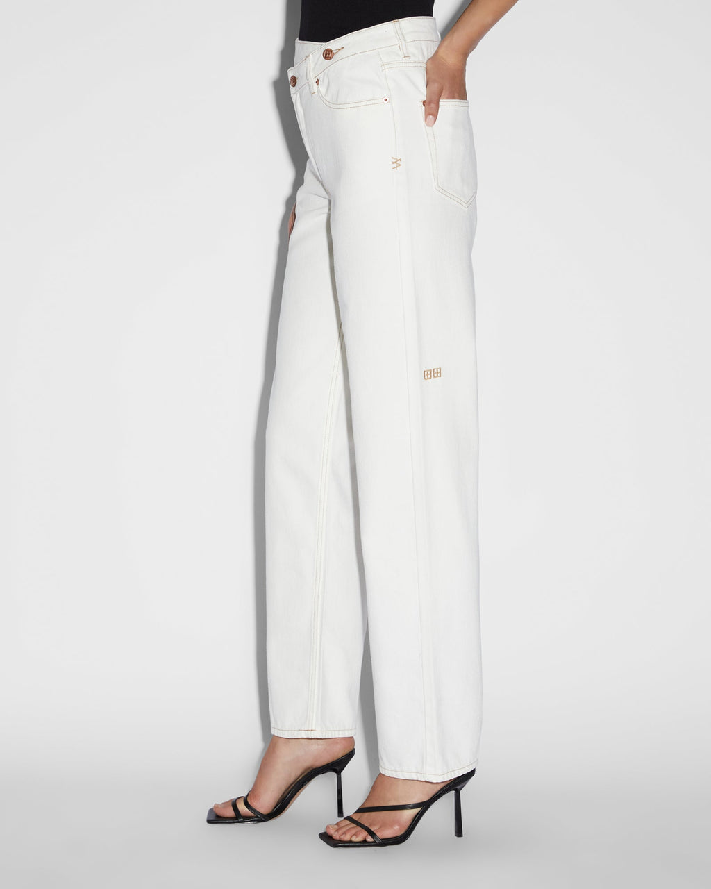 Womens Relax Jean Sugar Rush Relaxed Denim Jeans - White