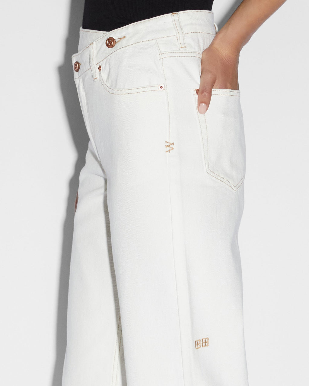 Womens Relax Jean Sugar Rush Relaxed Denim Jeans - White