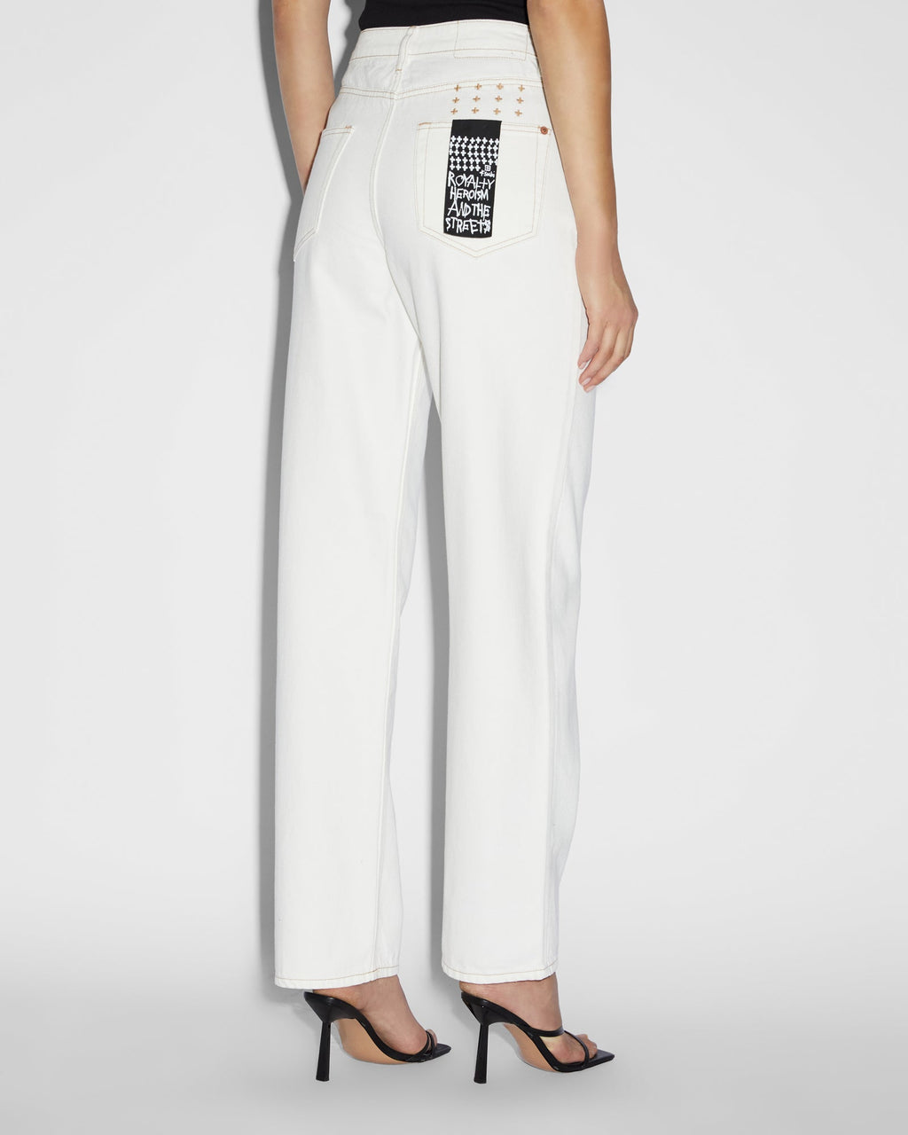 Womens Relax Jean Sugar Rush Relaxed Denim Jeans - White