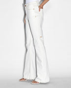 Womens Soho Sugar Rush Flare Denim Jeans - White
