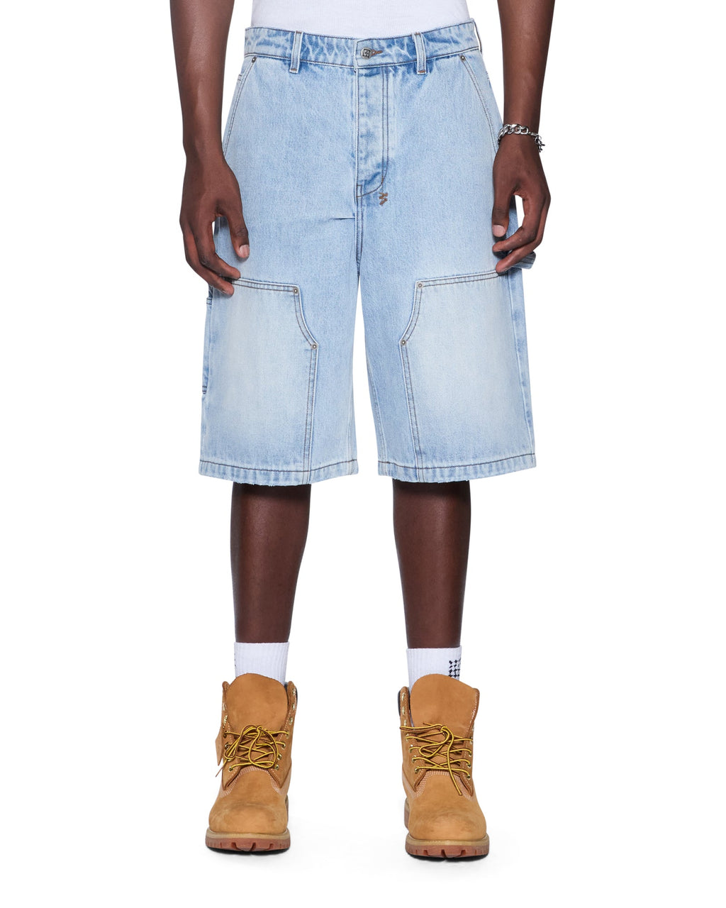 Mens Maxx Operator Short Kasper Blue Relaxed Walkshorts - Denim