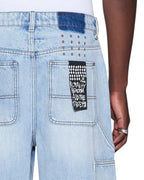 Mens Maxx Operator Short Kasper Blue Relaxed Walkshorts - Denim
