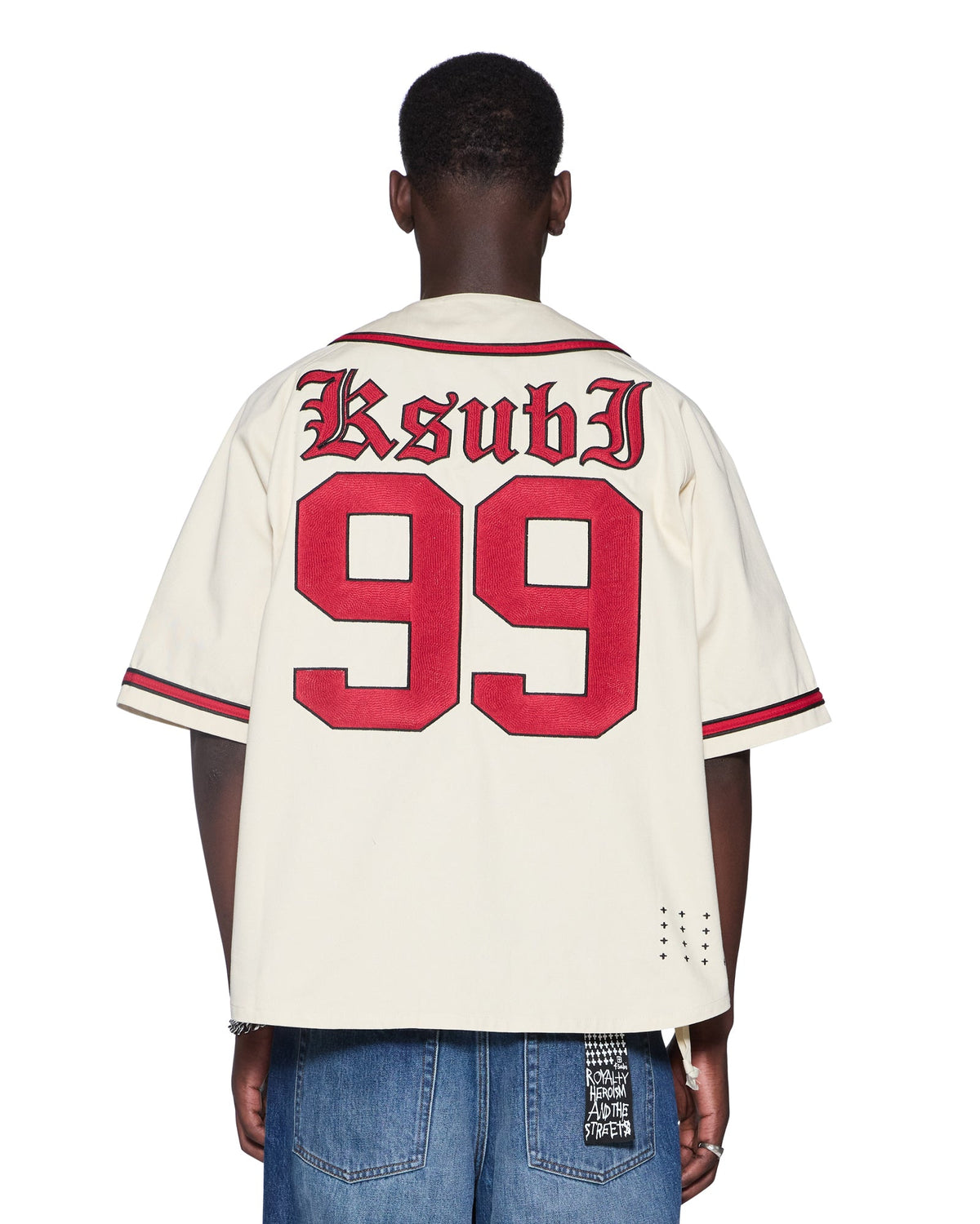 Mens Kball Baseball Jersey Desert Relaxed Fashion Tops - Beige