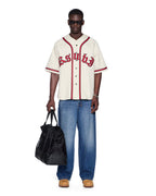Mens Kball Baseball Jersey Desert Relaxed Fashion Tops - Beige