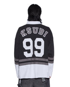 Mens Duke Rugby Ls Jersey Black Oversized Shirts - Black